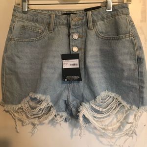 Brand New With Tags High Waisted Mom Shorts by Missguided in Size 4